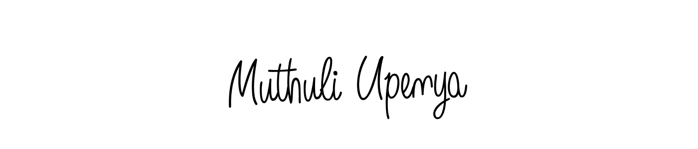 How to make Muthuli Upenya name signature. Use Angelique-Rose-font-FFP style for creating short signs online. This is the latest handwritten sign. Muthuli Upenya signature style 5 images and pictures png