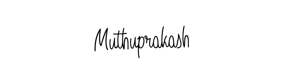 Muthuprakash stylish signature style. Best Handwritten Sign (Angelique-Rose-font-FFP) for my name. Handwritten Signature Collection Ideas for my name Muthuprakash. Muthuprakash signature style 5 images and pictures png