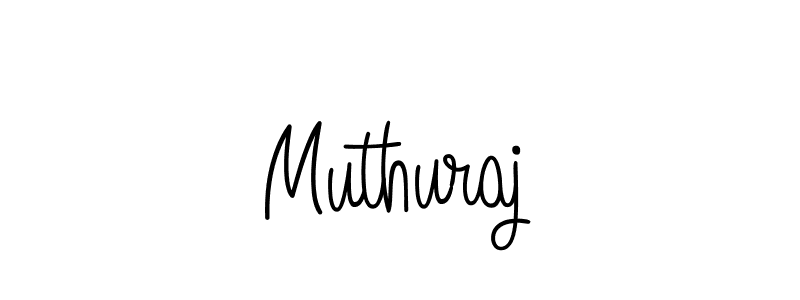 How to make Muthuraj name signature. Use Angelique-Rose-font-FFP style for creating short signs online. This is the latest handwritten sign. Muthuraj signature style 5 images and pictures png