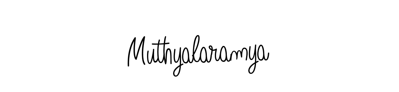 How to make Muthyalaramya name signature. Use Angelique-Rose-font-FFP style for creating short signs online. This is the latest handwritten sign. Muthyalaramya signature style 5 images and pictures png