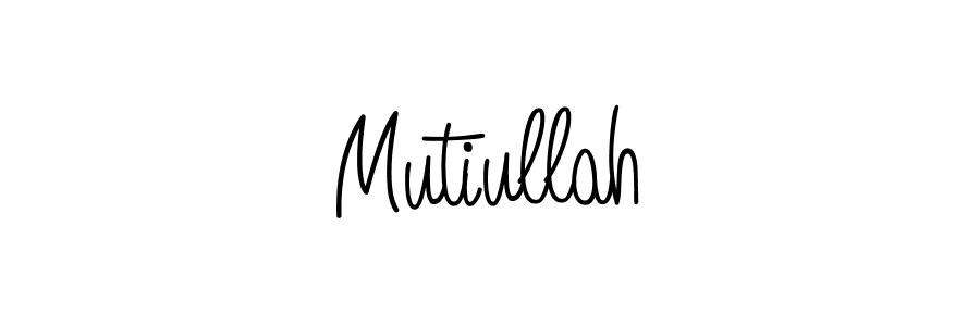 Make a beautiful signature design for name Mutiullah. With this signature (Angelique-Rose-font-FFP) style, you can create a handwritten signature for free. Mutiullah signature style 5 images and pictures png