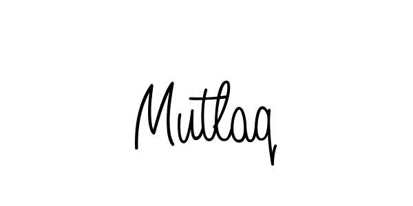 Use a signature maker to create a handwritten signature online. With this signature software, you can design (Angelique-Rose-font-FFP) your own signature for name Mutlaq. Mutlaq signature style 5 images and pictures png