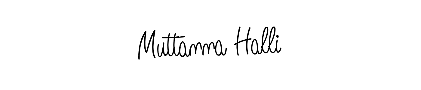 Muttanna Halli stylish signature style. Best Handwritten Sign (Angelique-Rose-font-FFP) for my name. Handwritten Signature Collection Ideas for my name Muttanna Halli. Muttanna Halli signature style 5 images and pictures png