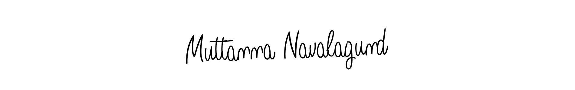 Design your own signature with our free online signature maker. With this signature software, you can create a handwritten (Angelique-Rose-font-FFP) signature for name Muttanna Navalagund. Muttanna Navalagund signature style 5 images and pictures png