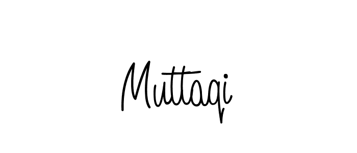 Use a signature maker to create a handwritten signature online. With this signature software, you can design (Angelique-Rose-font-FFP) your own signature for name Muttaqi. Muttaqi signature style 5 images and pictures png