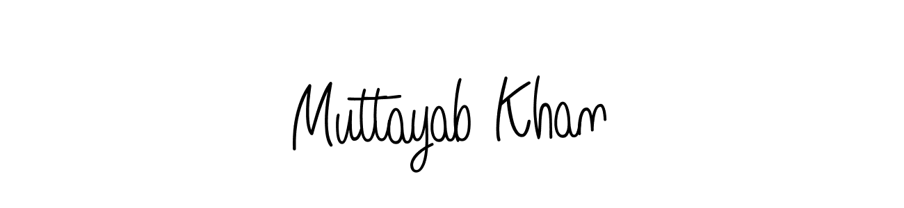 How to Draw Muttayab Khan signature style? Angelique-Rose-font-FFP is a latest design signature styles for name Muttayab Khan. Muttayab Khan signature style 5 images and pictures png