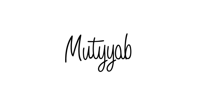 Angelique-Rose-font-FFP is a professional signature style that is perfect for those who want to add a touch of class to their signature. It is also a great choice for those who want to make their signature more unique. Get Mutyyab name to fancy signature for free. Mutyyab signature style 5 images and pictures png