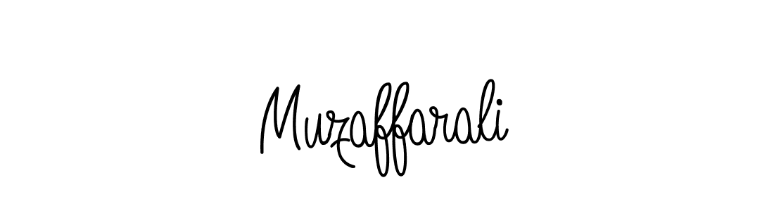 You should practise on your own different ways (Angelique-Rose-font-FFP) to write your name (Muzaffarali) in signature. don't let someone else do it for you. Muzaffarali signature style 5 images and pictures png