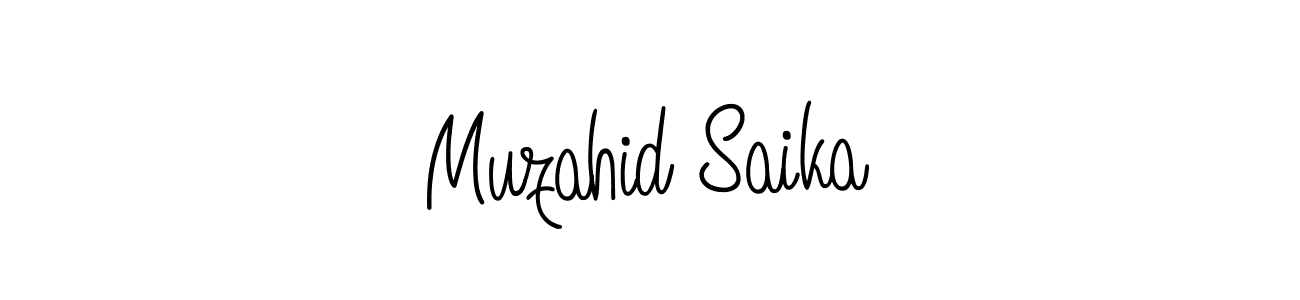 Make a beautiful signature design for name Muzahid Saika. Use this online signature maker to create a handwritten signature for free. Muzahid Saika signature style 5 images and pictures png