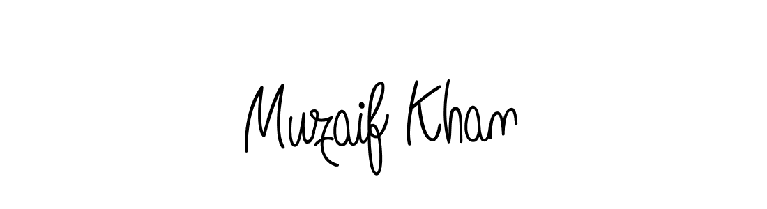 Muzaif Khan stylish signature style. Best Handwritten Sign (Angelique-Rose-font-FFP) for my name. Handwritten Signature Collection Ideas for my name Muzaif Khan. Muzaif Khan signature style 5 images and pictures png