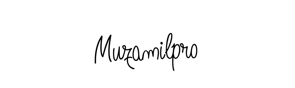 How to make Muzamilpro name signature. Use Angelique-Rose-font-FFP style for creating short signs online. This is the latest handwritten sign. Muzamilpro signature style 5 images and pictures png