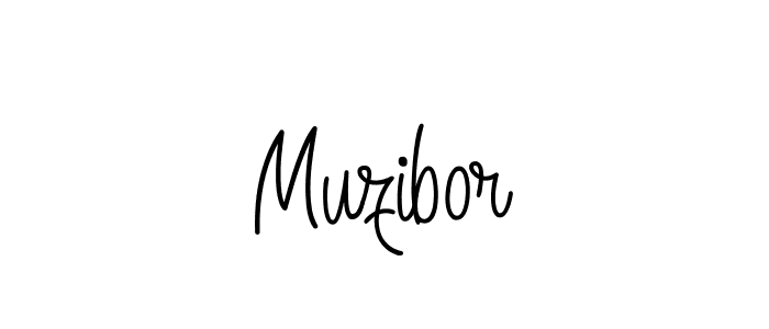 How to make Muzibor name signature. Use Angelique-Rose-font-FFP style for creating short signs online. This is the latest handwritten sign. Muzibor signature style 5 images and pictures png