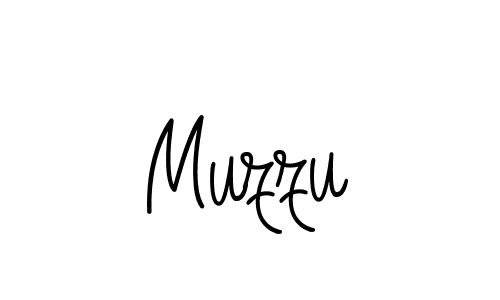 Design your own signature with our free online signature maker. With this signature software, you can create a handwritten (Angelique-Rose-font-FFP) signature for name Muzzu. Muzzu signature style 5 images and pictures png