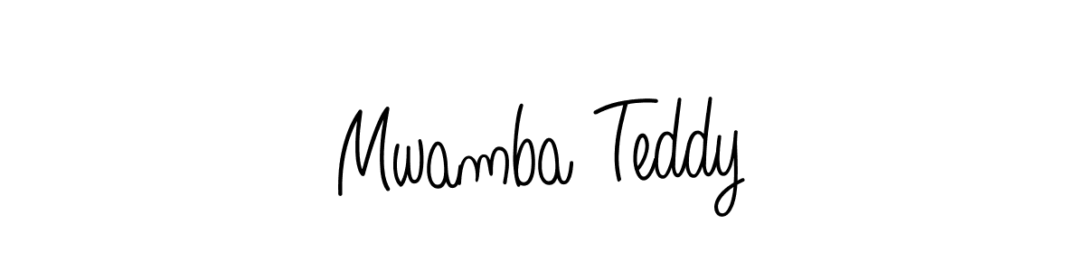 How to make Mwamba Teddy name signature. Use Angelique-Rose-font-FFP style for creating short signs online. This is the latest handwritten sign. Mwamba Teddy signature style 5 images and pictures png