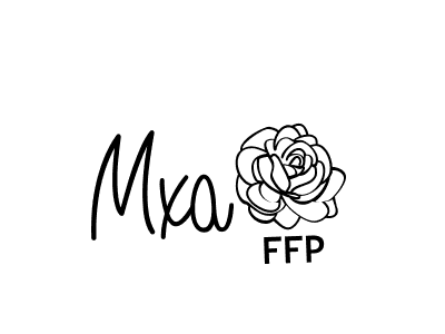 The best way (Angelique-Rose-font-FFP) to make a short signature is to pick only two or three words in your name. The name Mxa7 include a total of six letters. For converting this name. Mxa7 signature style 5 images and pictures png