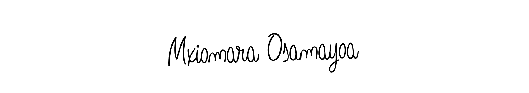 Mxiomara Osamayoa stylish signature style. Best Handwritten Sign (Angelique-Rose-font-FFP) for my name. Handwritten Signature Collection Ideas for my name Mxiomara Osamayoa. Mxiomara Osamayoa signature style 5 images and pictures png