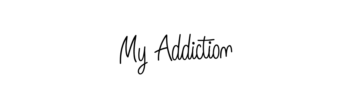 Design your own signature with our free online signature maker. With this signature software, you can create a handwritten (Angelique-Rose-font-FFP) signature for name My Addiction. My Addiction signature style 5 images and pictures png