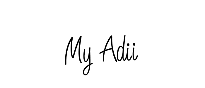 My Adii stylish signature style. Best Handwritten Sign (Angelique-Rose-font-FFP) for my name. Handwritten Signature Collection Ideas for my name My Adii. My Adii signature style 5 images and pictures png