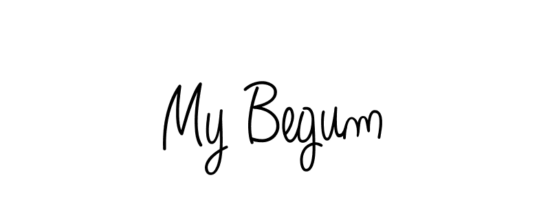 Use a signature maker to create a handwritten signature online. With this signature software, you can design (Angelique-Rose-font-FFP) your own signature for name My Begum. My Begum signature style 5 images and pictures png