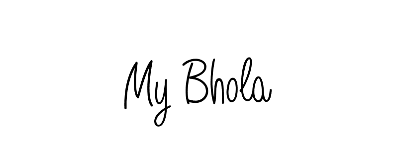 You can use this online signature creator to create a handwritten signature for the name My Bhola. This is the best online autograph maker. My Bhola signature style 5 images and pictures png
