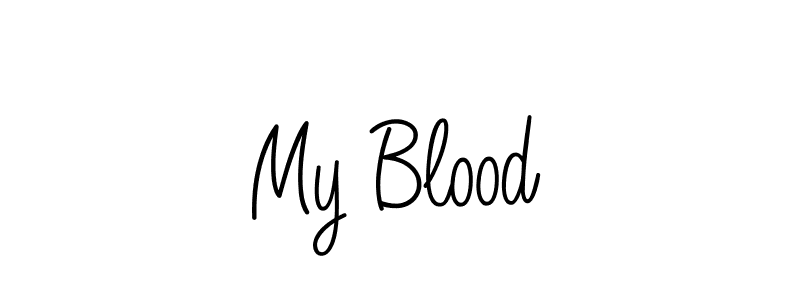 Once you've used our free online signature maker to create your best signature Angelique-Rose-font-FFP style, it's time to enjoy all of the benefits that My Blood name signing documents. My Blood signature style 5 images and pictures png
