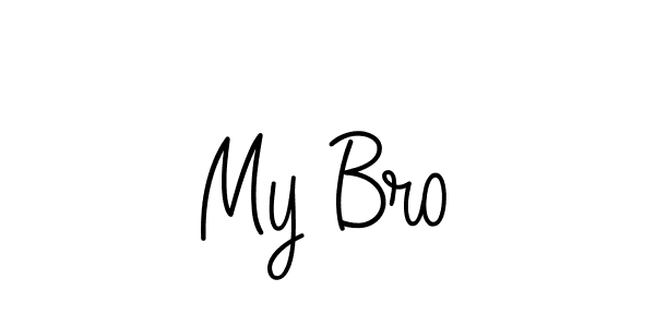 Design your own signature with our free online signature maker. With this signature software, you can create a handwritten (Angelique-Rose-font-FFP) signature for name My Bro. My Bro signature style 5 images and pictures png