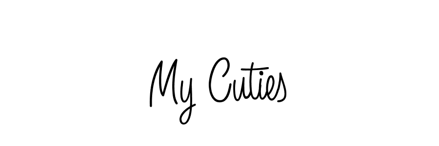 Use a signature maker to create a handwritten signature online. With this signature software, you can design (Angelique-Rose-font-FFP) your own signature for name My Cuties. My Cuties signature style 5 images and pictures png