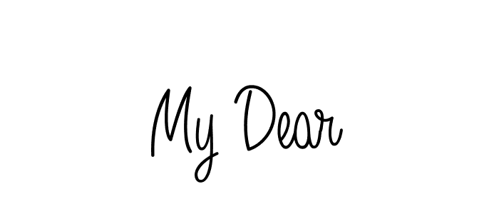 Make a beautiful signature design for name My Dear. With this signature (Angelique-Rose-font-FFP) style, you can create a handwritten signature for free. My Dear signature style 5 images and pictures png