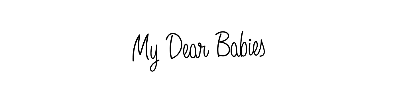 Best and Professional Signature Style for My Dear Babies. Angelique-Rose-font-FFP Best Signature Style Collection. My Dear Babies signature style 5 images and pictures png