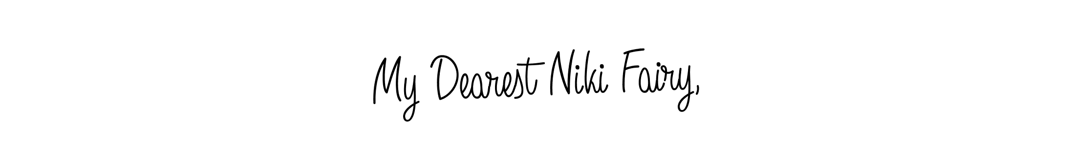 How to make My Dearest Niki Fairy, signature? Angelique-Rose-font-FFP is a professional autograph style. Create handwritten signature for My Dearest Niki Fairy, name. My Dearest Niki Fairy, signature style 5 images and pictures png