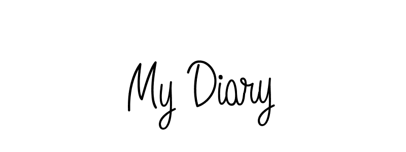 Also we have My Diary name is the best signature style. Create professional handwritten signature collection using Angelique-Rose-font-FFP autograph style. My Diary signature style 5 images and pictures png