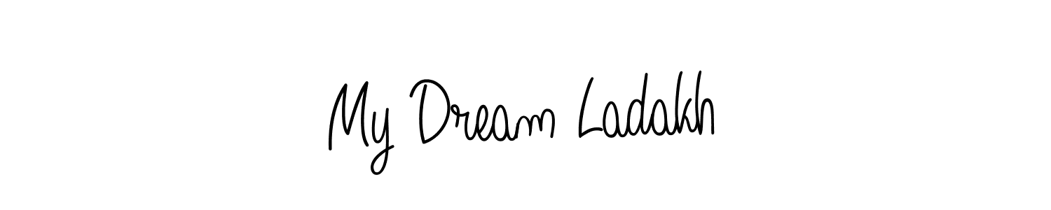 How to make My Dream Ladakh signature? Angelique-Rose-font-FFP is a professional autograph style. Create handwritten signature for My Dream Ladakh name. My Dream Ladakh signature style 5 images and pictures png