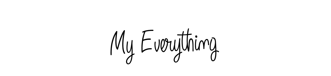 The best way (Angelique-Rose-font-FFP) to make a short signature is to pick only two or three words in your name. The name My Everything include a total of six letters. For converting this name. My Everything signature style 5 images and pictures png