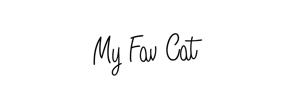 How to make My Fav Cat name signature. Use Angelique-Rose-font-FFP style for creating short signs online. This is the latest handwritten sign. My Fav Cat signature style 5 images and pictures png