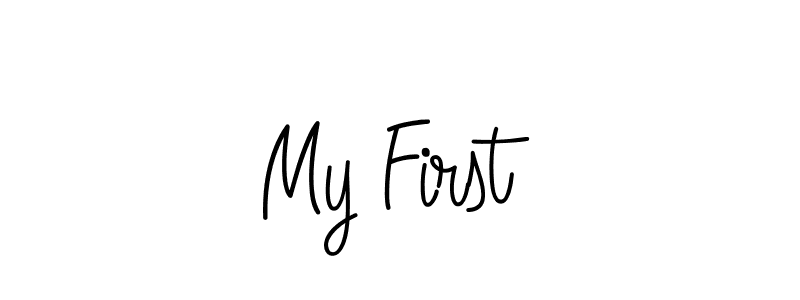 Similarly Angelique-Rose-font-FFP is the best handwritten signature design. Signature creator online .You can use it as an online autograph creator for name My First. My First signature style 5 images and pictures png