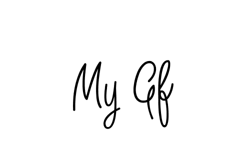 Make a beautiful signature design for name My Gf. With this signature (Angelique-Rose-font-FFP) style, you can create a handwritten signature for free. My Gf signature style 5 images and pictures png