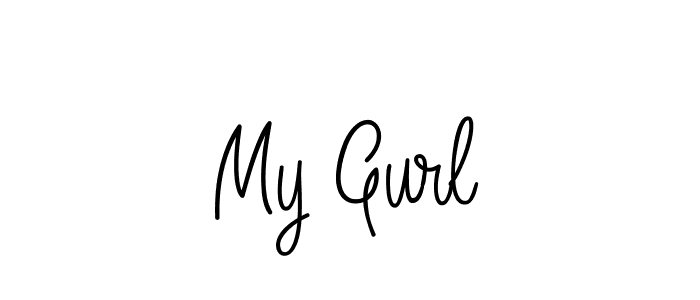 My Gurl stylish signature style. Best Handwritten Sign (Angelique-Rose-font-FFP) for my name. Handwritten Signature Collection Ideas for my name My Gurl. My Gurl signature style 5 images and pictures png