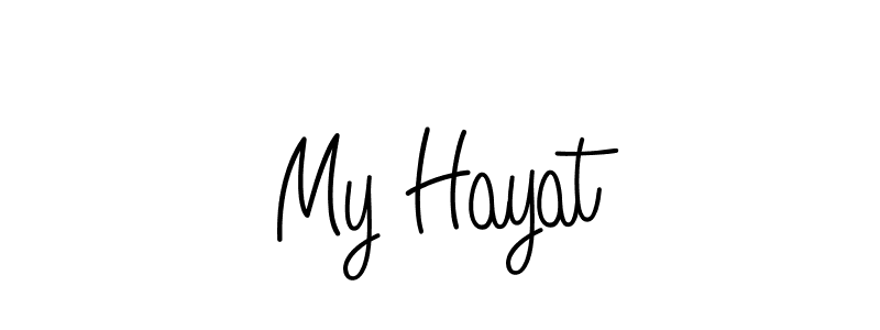 How to make My Hayat signature? Angelique-Rose-font-FFP is a professional autograph style. Create handwritten signature for My Hayat name. My Hayat signature style 5 images and pictures png