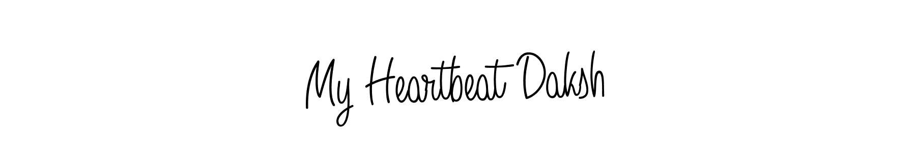 Create a beautiful signature design for name My Heartbeat Daksh. With this signature (Angelique-Rose-font-FFP) fonts, you can make a handwritten signature for free. My Heartbeat Daksh signature style 5 images and pictures png
