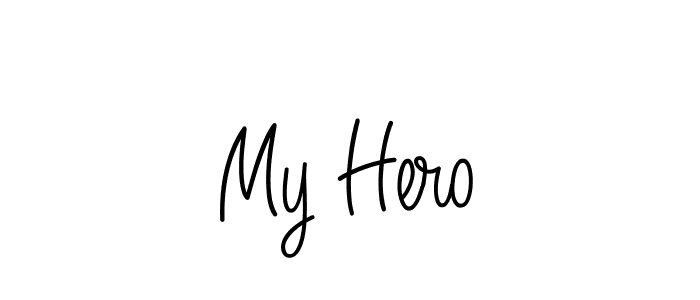 Design your own signature with our free online signature maker. With this signature software, you can create a handwritten (Angelique-Rose-font-FFP) signature for name My Hero. My Hero signature style 5 images and pictures png