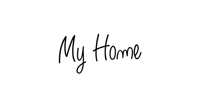 My Home stylish signature style. Best Handwritten Sign (Angelique-Rose-font-FFP) for my name. Handwritten Signature Collection Ideas for my name My Home. My Home signature style 5 images and pictures png