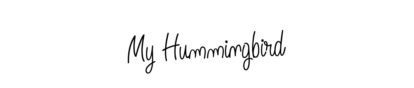 Use a signature maker to create a handwritten signature online. With this signature software, you can design (Angelique-Rose-font-FFP) your own signature for name My Hummingbird. My Hummingbird signature style 5 images and pictures png