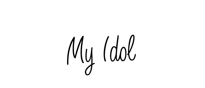 You can use this online signature creator to create a handwritten signature for the name My Idol. This is the best online autograph maker. My Idol signature style 5 images and pictures png