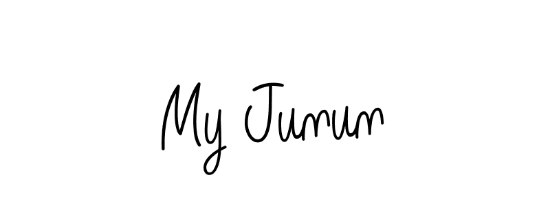 This is the best signature style for the My Junun name. Also you like these signature font (Angelique-Rose-font-FFP). Mix name signature. My Junun signature style 5 images and pictures png