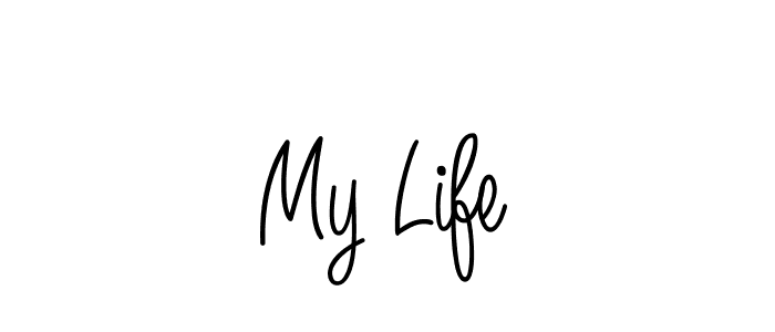 Design your own signature with our free online signature maker. With this signature software, you can create a handwritten (Angelique-Rose-font-FFP) signature for name My Life. My Life signature style 5 images and pictures png