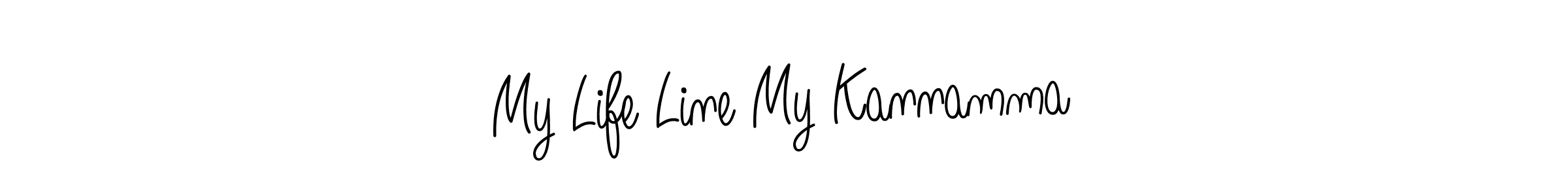 Use a signature maker to create a handwritten signature online. With this signature software, you can design (Angelique-Rose-font-FFP) your own signature for name My Life Line My Kannamma. My Life Line My Kannamma signature style 5 images and pictures png