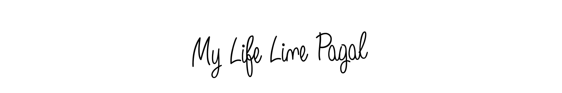 The best way (Angelique-Rose-font-FFP) to make a short signature is to pick only two or three words in your name. The name My Life Line Pagal include a total of six letters. For converting this name. My Life Line Pagal signature style 5 images and pictures png