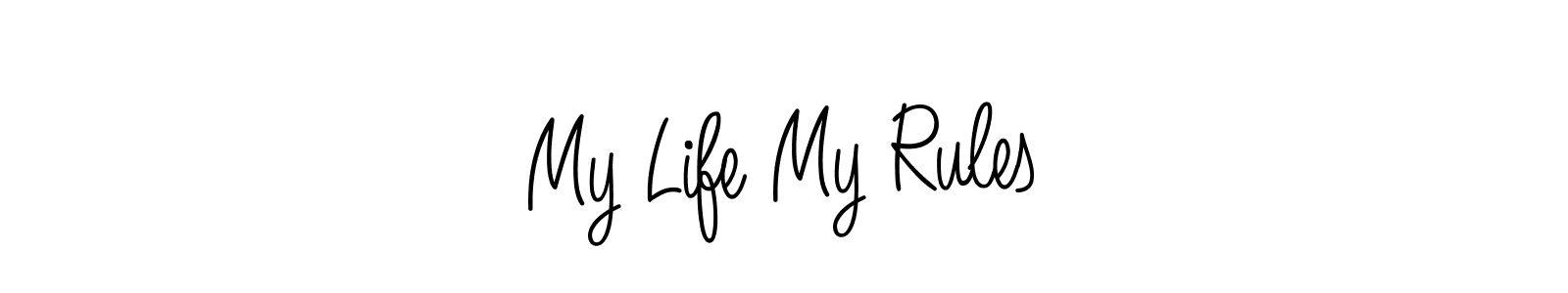 Similarly Angelique-Rose-font-FFP is the best handwritten signature design. Signature creator online .You can use it as an online autograph creator for name My Life My Rules. My Life My Rules signature style 5 images and pictures png