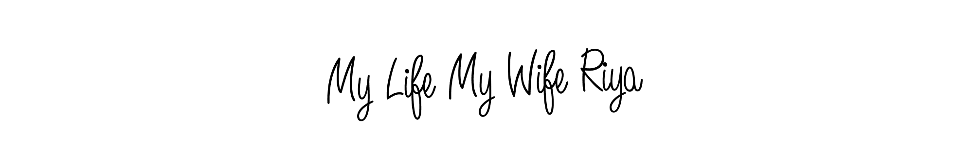 It looks lik you need a new signature style for name My Life My Wife Riya. Design unique handwritten (Angelique-Rose-font-FFP) signature with our free signature maker in just a few clicks. My Life My Wife Riya signature style 5 images and pictures png