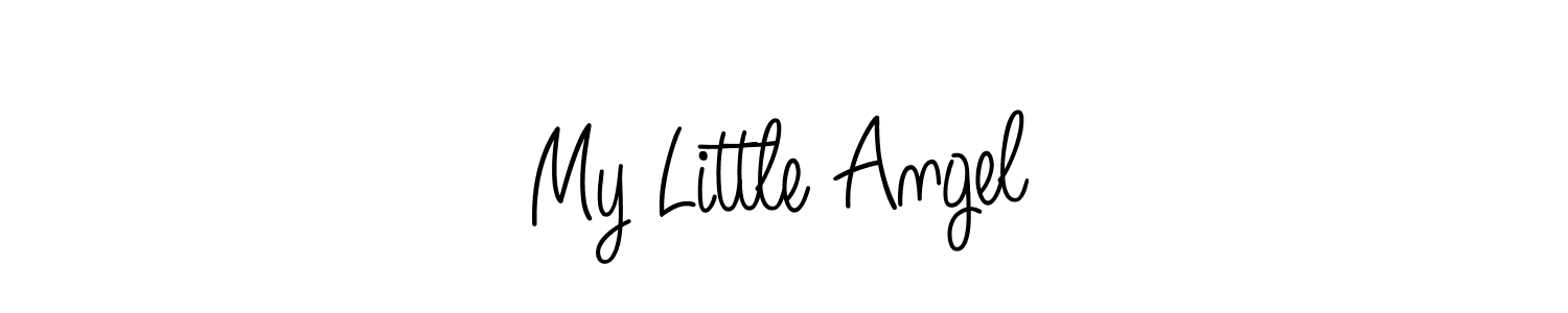 How to make My Little Angel name signature. Use Angelique-Rose-font-FFP style for creating short signs online. This is the latest handwritten sign. My Little Angel signature style 5 images and pictures png